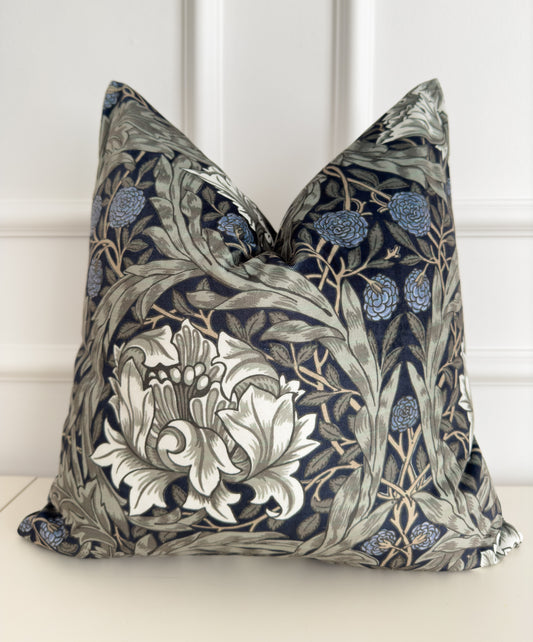 William Morris Pimpernel Cushion Cover Decorative Art Deco Floral Pillow Cover (All Sizes)
