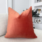 Velvet Powder Pink Cushion Cover Scatter Salmon Pink Cushion Cover (All Sizes) (Copy)