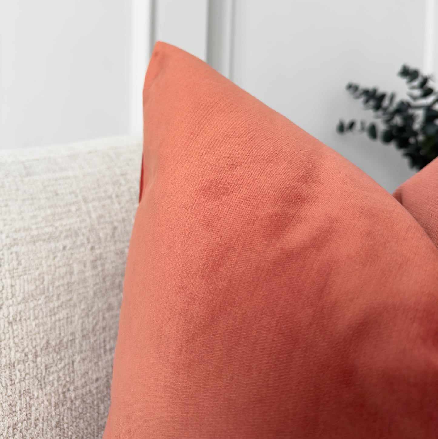 Velvet Powder Pink Cushion Cover Scatter Salmon Pink Cushion Cover (All Sizes) (Copy)