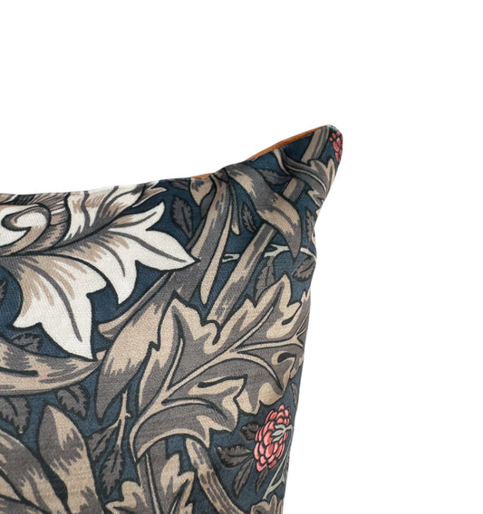 William Morris African Marigold Cushion Cover Rust Velvet Back (All Sizes)