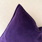 Cotton Velvet Deep Purple Cushion Cover (All Sizes)