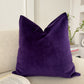 Cotton Velvet Deep Purple Cushion Cover (All Sizes)