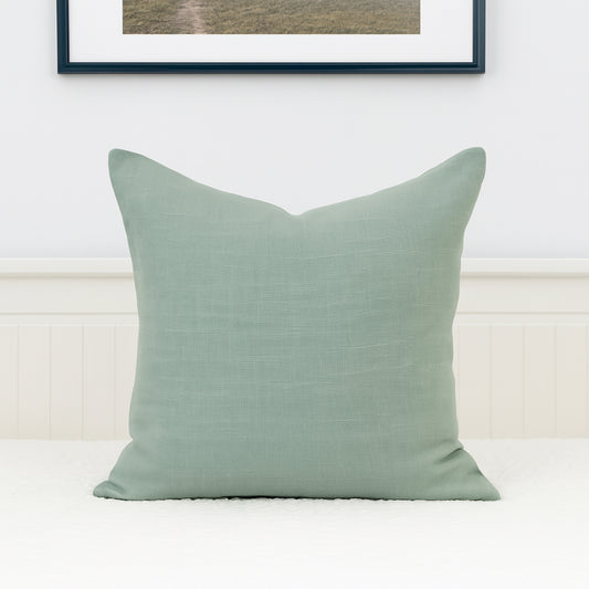 Linen Sage Green Cushion Cover Mint Green Pillow Cover (All Sizes)
