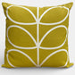 orla kiely gold cushion