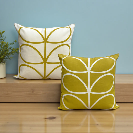 Cotton Linen Scandinavian Style Reversible Cushion Cover 18x18 Inches - 45x45cm