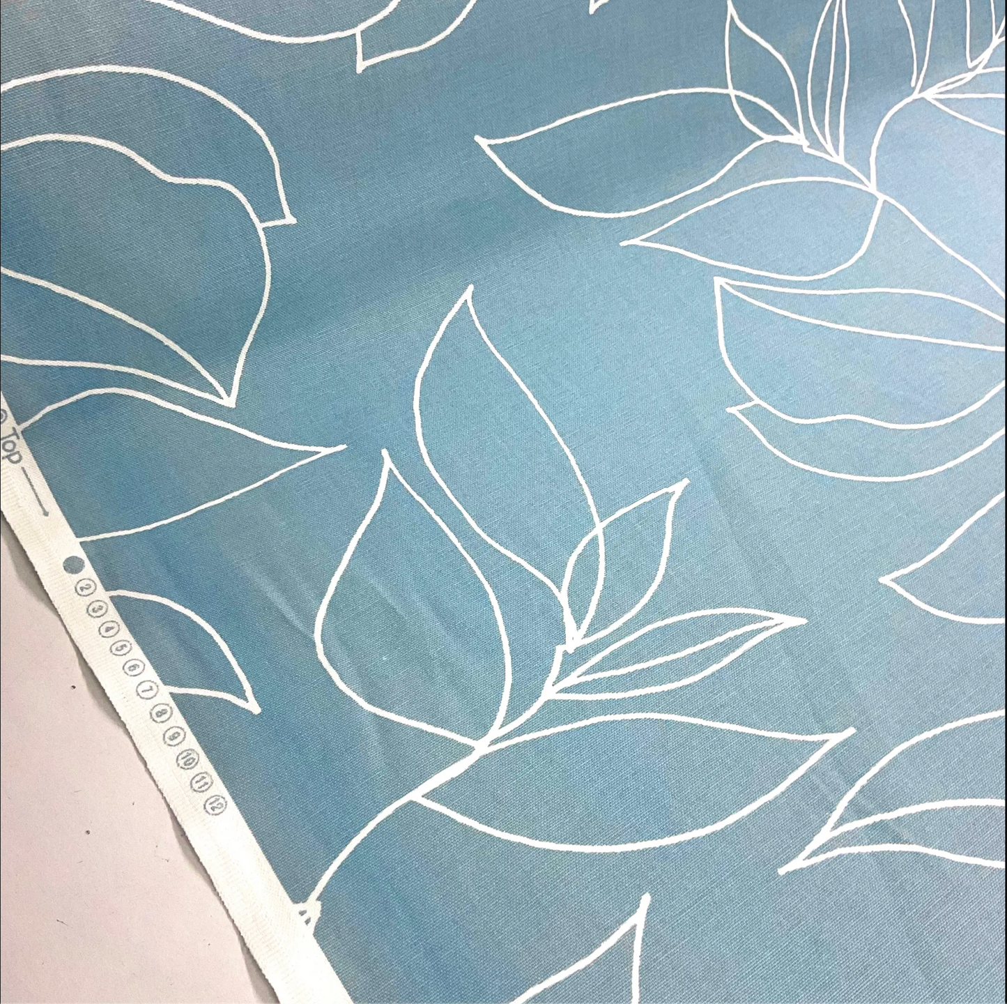 John Lewis Anyday Blue Floral Fabric – 100% Cotton, 140cm Wide