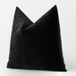 Luxury Black Velvet Cushion Cover Decorative Black Throw Pillow Cover (All Sizes)