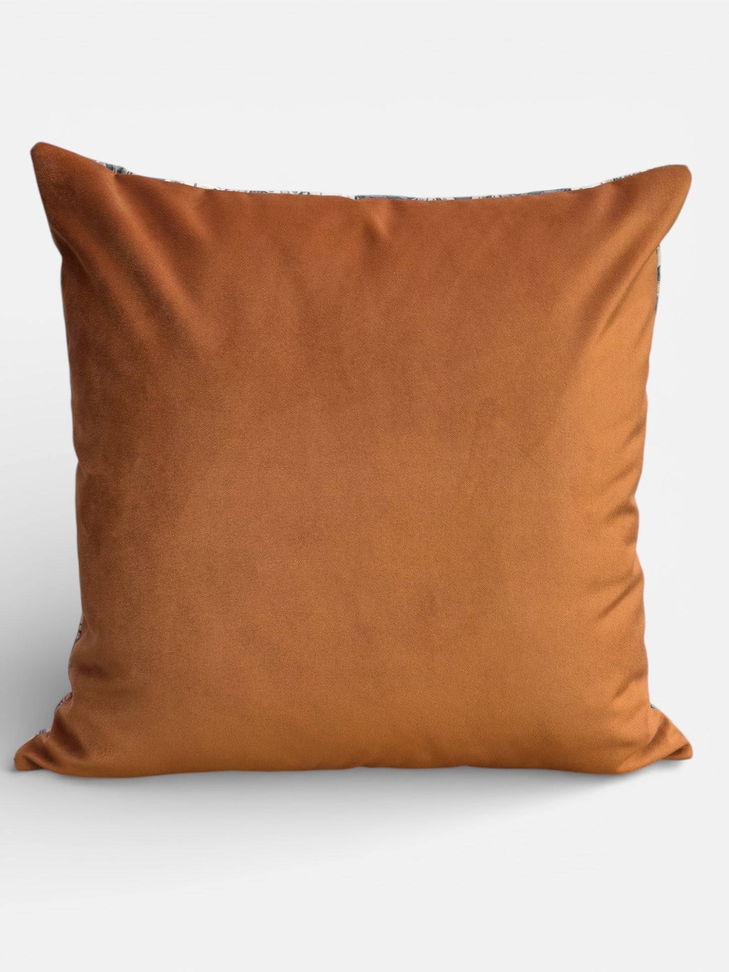 William Morris African Marigold Cushion Cover Rust Velvet Back (All Sizes)