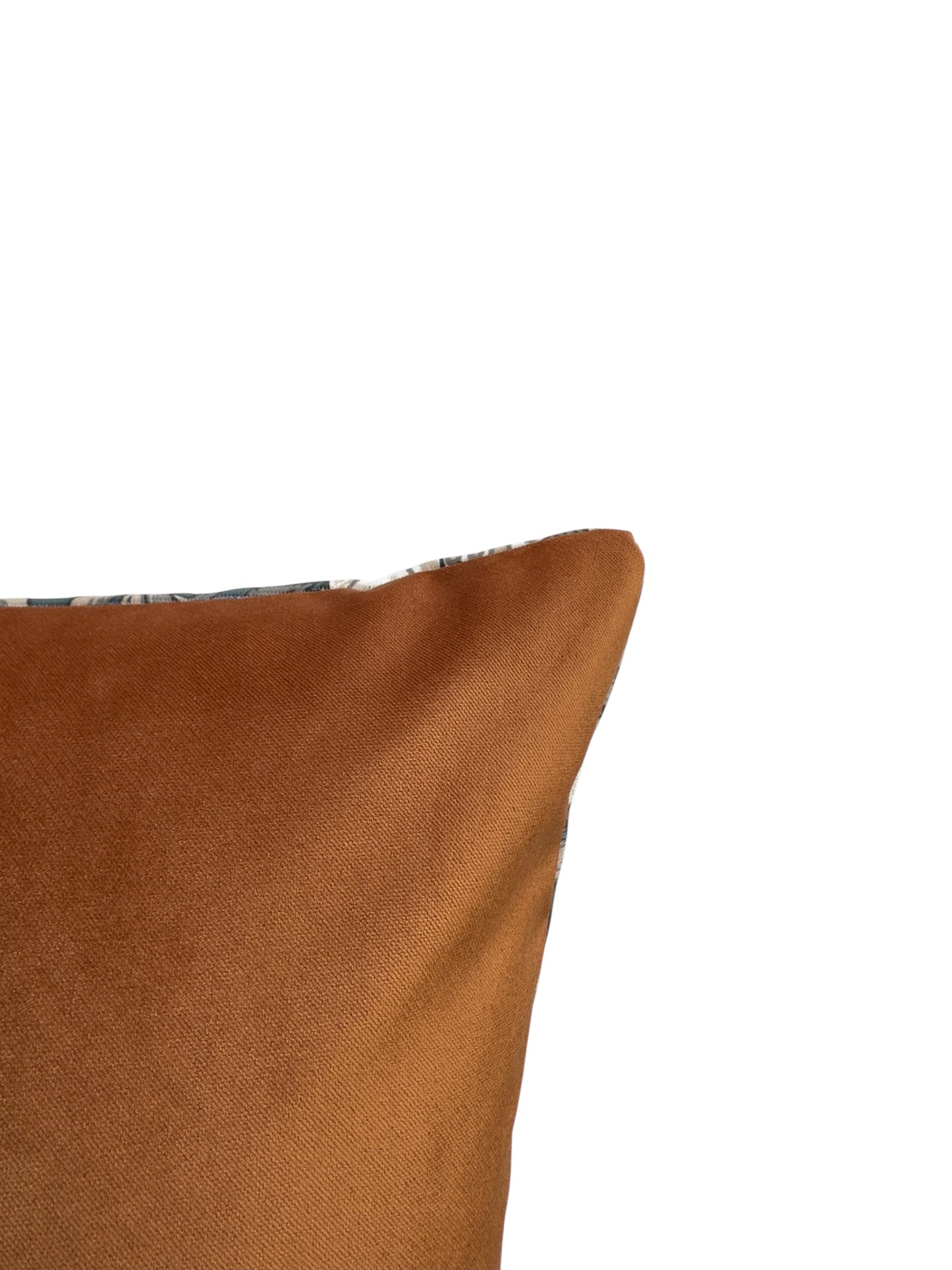 William Morris African Marigold Cushion Cover Rust Velvet Back (All Sizes)