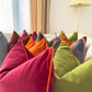 velvet piping pillow