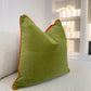 Velvet Piped Pillow Covers with Piping Cushion Covers (Custom Color) All Sizes