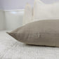 Linen Beige Lumbar Cushion Cover Long Ivory Pillow Cover Lumbar (All Sizes)