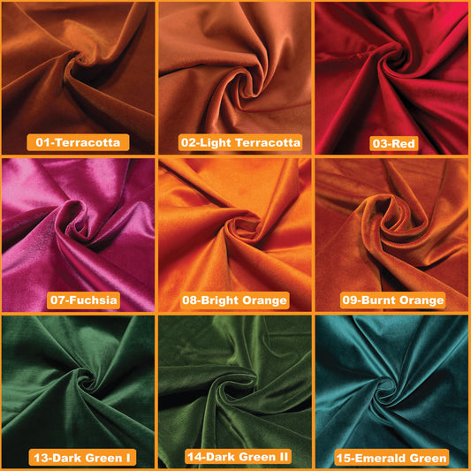 Upholstery Velvet Fabric Premium By Yards – 140cm Wide Durable Soft Material