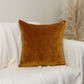 velvet orange pillow