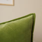 Velvet Moss Green Cushion Cover Decorative Green Throw Pillow Cover, Moss Green Velvet Cushion Cover Lumbar Pillow Custom