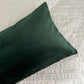 Luxury Velvet Dark Green Extra Long Lumbar Cushion Cover (All Sizes)