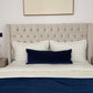 dark blue lumbar pillow
