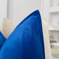 Premium Velvet Royal Blue Pillow Cover Navy Blue Cushion Cover Long Pillow Navy Lumbar Pillow Cover (All Sizes)