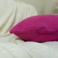 Cotton Linen Textured Fuchsia Pillow Cover Fuchsia Scatter Cushion Cover Pink Decorative Lumbar Linen Pillows (Any Custom Size)