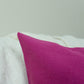 Cotton Linen Textured Fuchsia Pillow Cover Fuchsia Scatter Cushion Cover Pink Decorative Lumbar Linen Pillows (Any Custom Size)