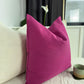 Cotton Linen Textured Fuchsia Pillow Cover Fuchsia Scatter Cushion Cover Pink Decorative Lumbar Linen Pillows (Any Custom Size)