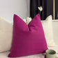 Cotton Linen Textured Fuchsia Pillow Cover Fuchsia Scatter Cushion Cover Pink Decorative Lumbar Linen Pillows (Any Custom Size)