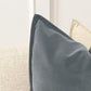 Velvet Dark Grey Cushion Cover Soft Grey Sofa Cushion Elegant Velvet Pillow Cover for Couch or Bed (All Sizes)