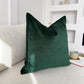 Cotton Velvet Dark Green Scatter Cushion Cover (All Sizes)