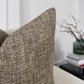 Linen Basketweave Lumbar Cushion Cover  (All Sizes)