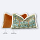 William Morris Brer Rabbit Fringe Cushion Cover – Burnt Orange Back & Cream Fringe