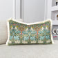 William Morris Brer Rabbit Fringe Cushion Cover – Burnt Orange Back & Cream Fringe