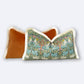 William Morris Brer Rabbit Fringe Cushion Cover – Burnt Orange Back & Cream Fringe