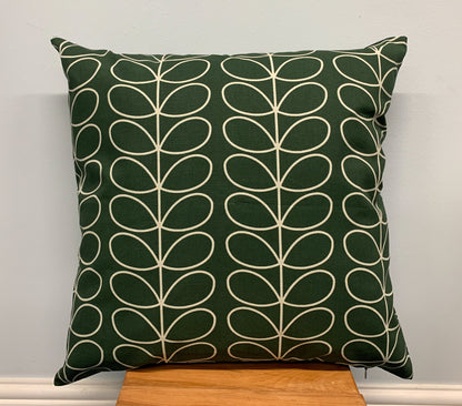 Cotton Linen Linear Stem Scandinavian Style Cushion Covers  All Sizes (16 Colour Options)
