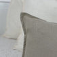 Linen Beige Lumbar Cushion Cover Long Ivory Pillow Cover Lumbar (All Sizes)