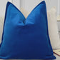 Premium Velvet Royal Blue Cushion Cover (All Sizes)