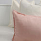 Dusty Pink Linen Lumbar Cushion Cover Extra Long Pillow Cover (All Sizes)