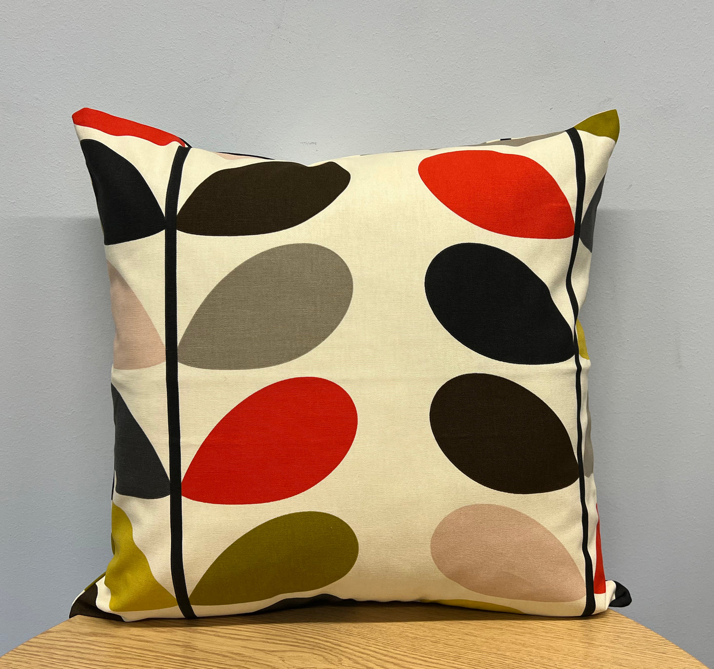 Cotton Linen Linear Stem Scandinavian Style Cushion Covers  All Sizes (16 Colour Options)