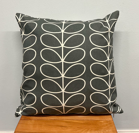 Cotton Linen Linear Stem Scandinavian Style Cushion Covers  All Sizes (16 Colour Options)