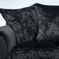 Luxury Crushed Velvet Black Cushion Cover I Velvet Throw Pillow Cover I Square Pillow Home Decor 43x43cm
