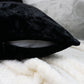 Luxury Crushed Velvet Black Cushion Cover I Velvet Throw Pillow Cover I Square Pillow Home Decor 43x43cm