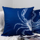 Crab Pattern Design Pattern Design Set of 4 Decorative Cushion Cover Set 18"x18"
