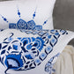 Moroccan Pattern Design Set of 4 Velvet Cushion Set 18" x 18" for Home, Livingroom, Bedroom, Garden and Nursery Decor