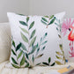 Decorative Set of 4 Cushion Covers, Flamingo Cushion, Plant Cushion 45x45cm, 18x18Inches Pillow Covers.