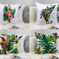 Set of 4 Plant Pattern Double Side Cushion Covers, 45x45cm, 18x18Inches