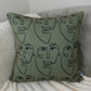Set of 4 Decorative Minimalist Cushion Cover Set, Double Side Printed, Soft Velvet Pillow Cover 17x17Inches