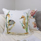 Sea Animals Pattern Design Set of 4 Decorative Cushion Cover Set 18"x18"
