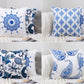 Moroccan Pattern Design Set of 4 Velvet Cushion Set 18" x 18" for Home, Livingroom, Bedroom, Garden and Nursery Decor