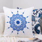 Moroccan Pattern Design Set of 4 Velvet Cushion Set 18" x 18" for Home, Livingroom, Bedroom, Garden and Nursery Decor
