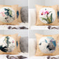 Set of 4 Decorative Cushion Covers for Home Decor, Nursery Decor, Double Sided Soft Suede Velvet 18"x18"