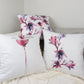 Set of 3 Decorative Flower Pattern Design Cushion Covers for Home Decor, Nursery Decor, Double Sided Soft Suede Velvet 18"x18"